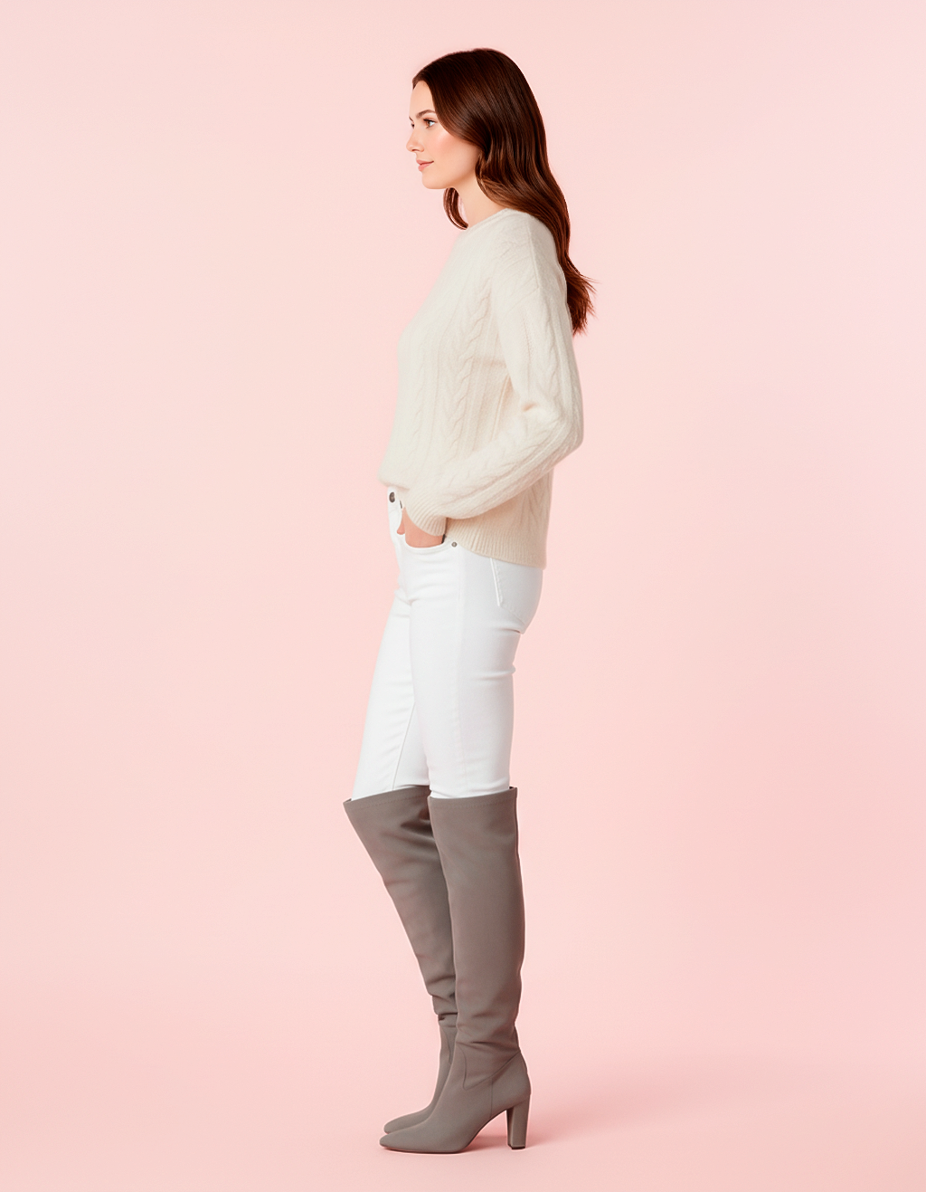 The Louisa 100% Cable-Knit Cashmere Sweater