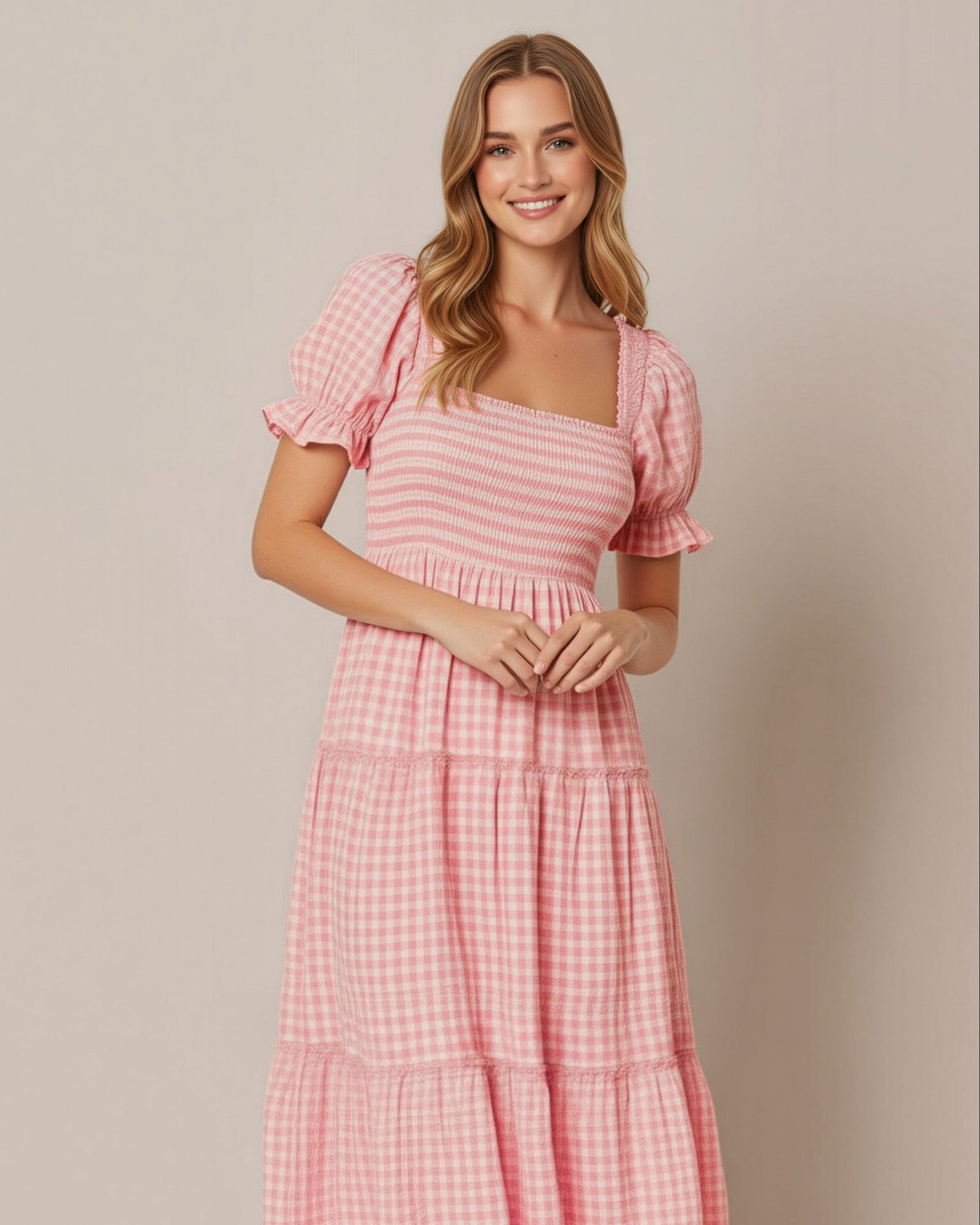 The Henrietta Checkered Dress