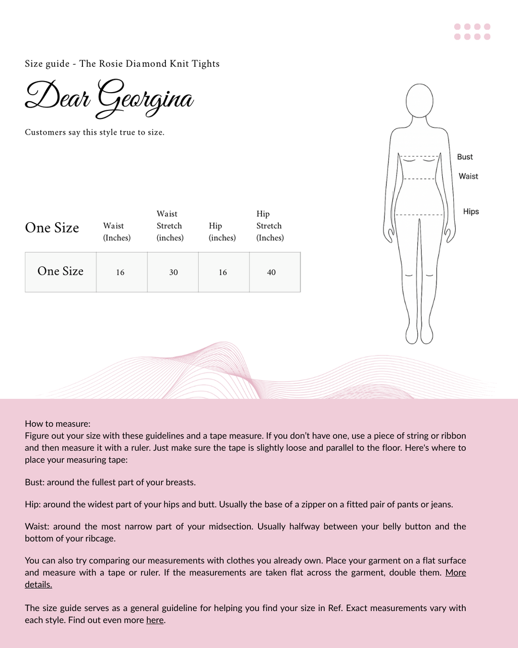 The Rosie Diamond Knit Tights