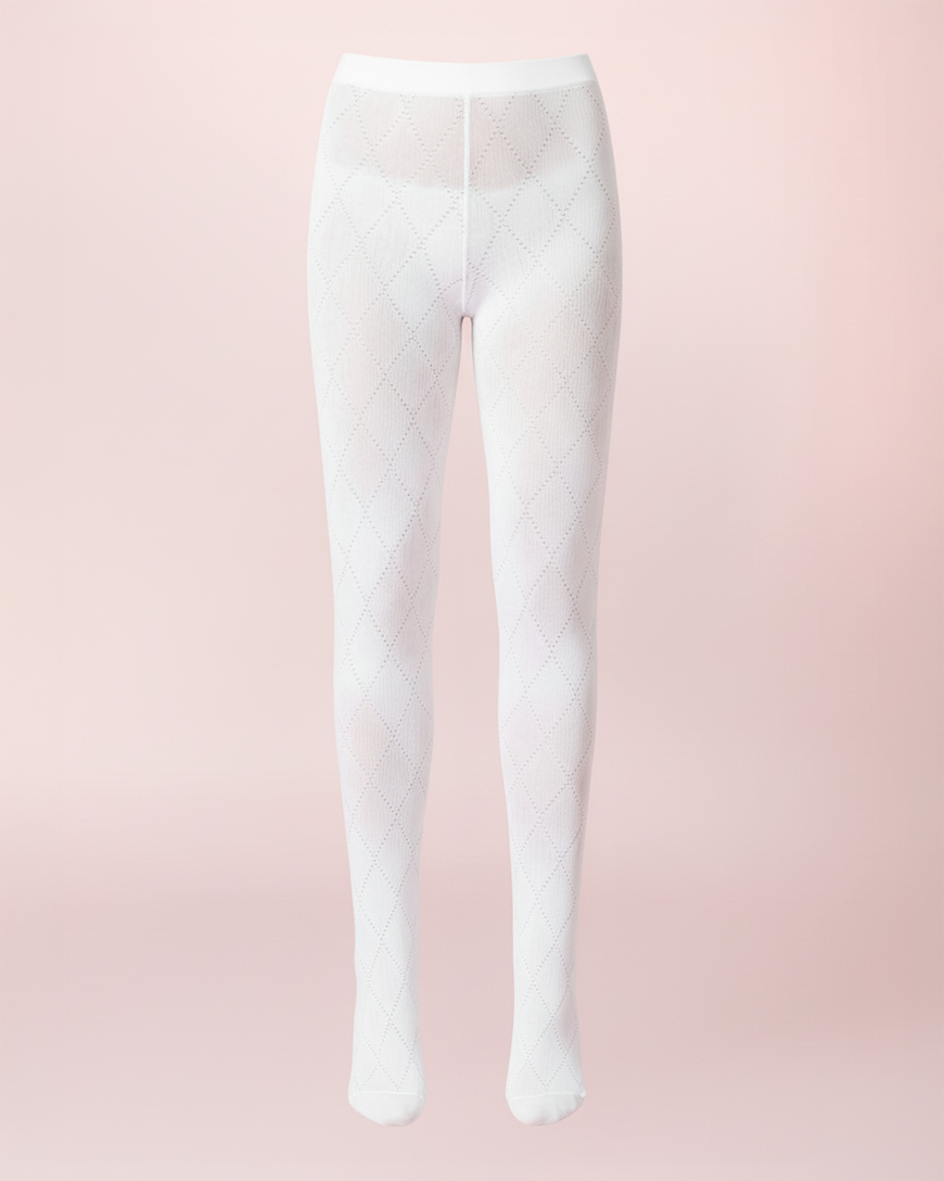 The Rosie Diamond Knit Tights