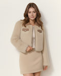 The Margaux Faux Fur Cropped Jacket
