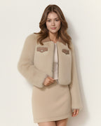The Margaux Faux Fur Cropped Jacket