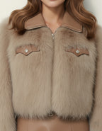 The Margaux Faux Fur Cropped Jacket