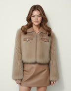 The Margaux Faux Fur Cropped Jacket