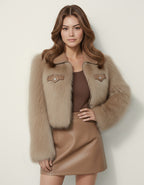 The Margaux Faux Fur Cropped Jacket