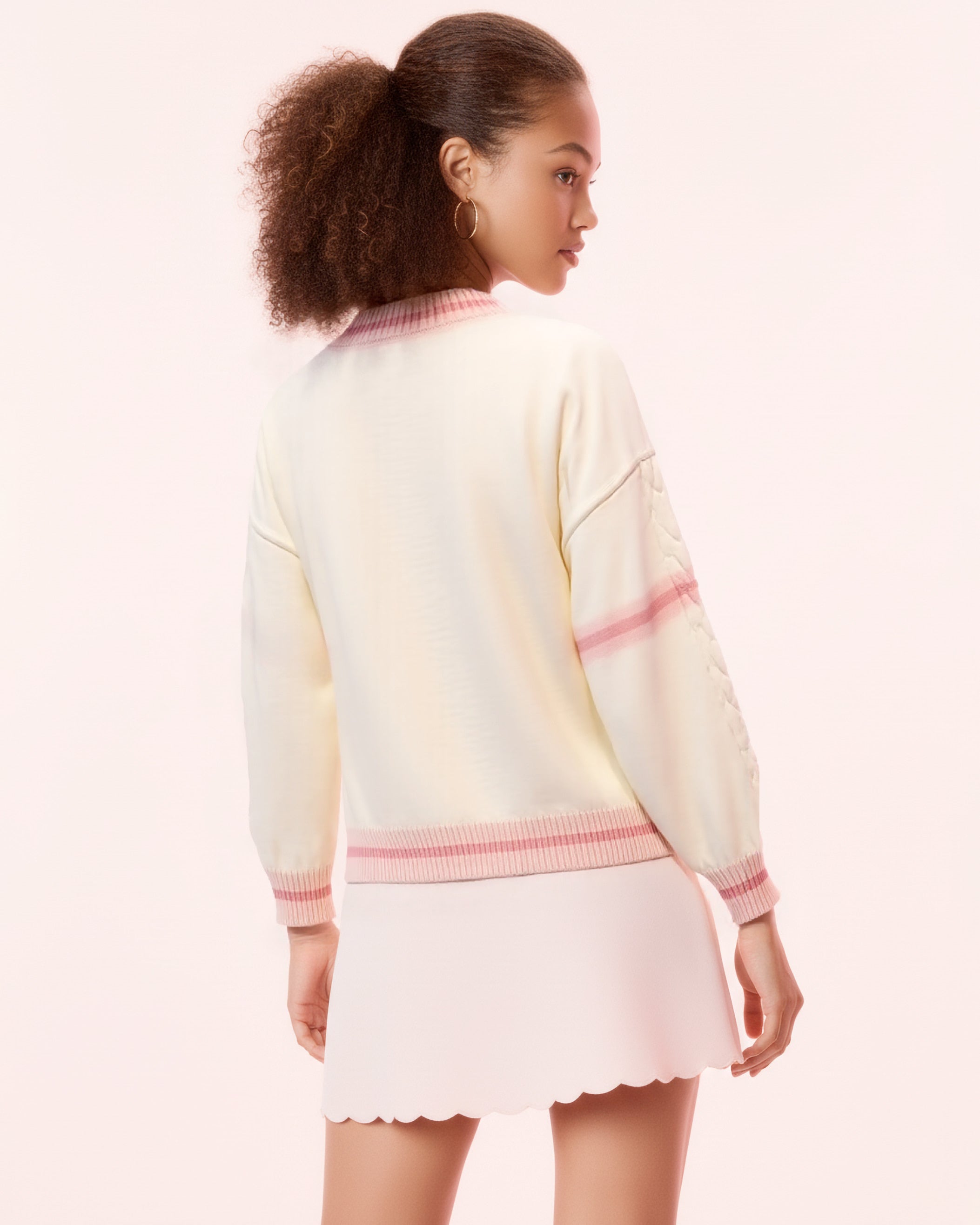 The Rachel Oversized Preppy Cardigan