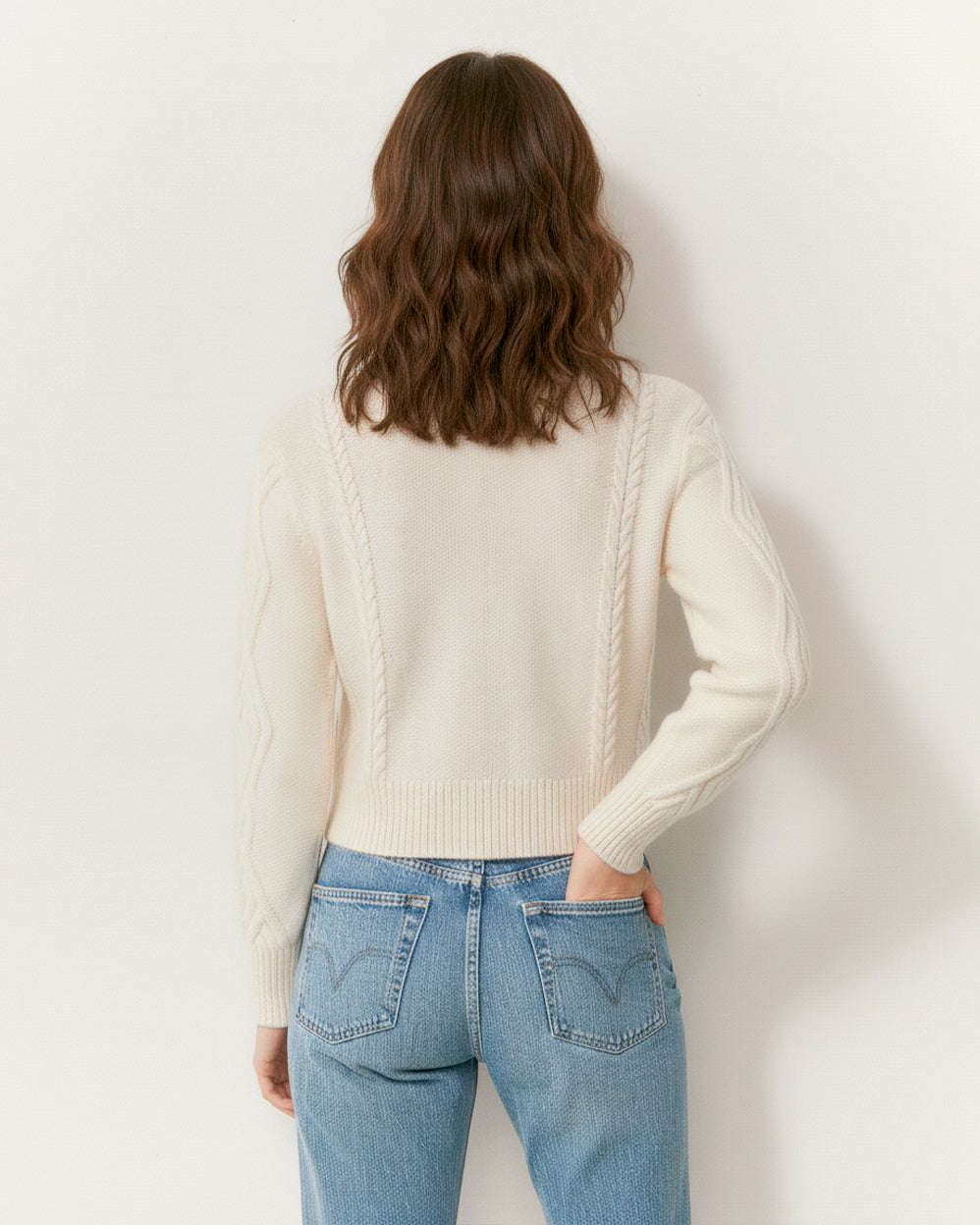 The Sylvie Cherry Crop Sweater
