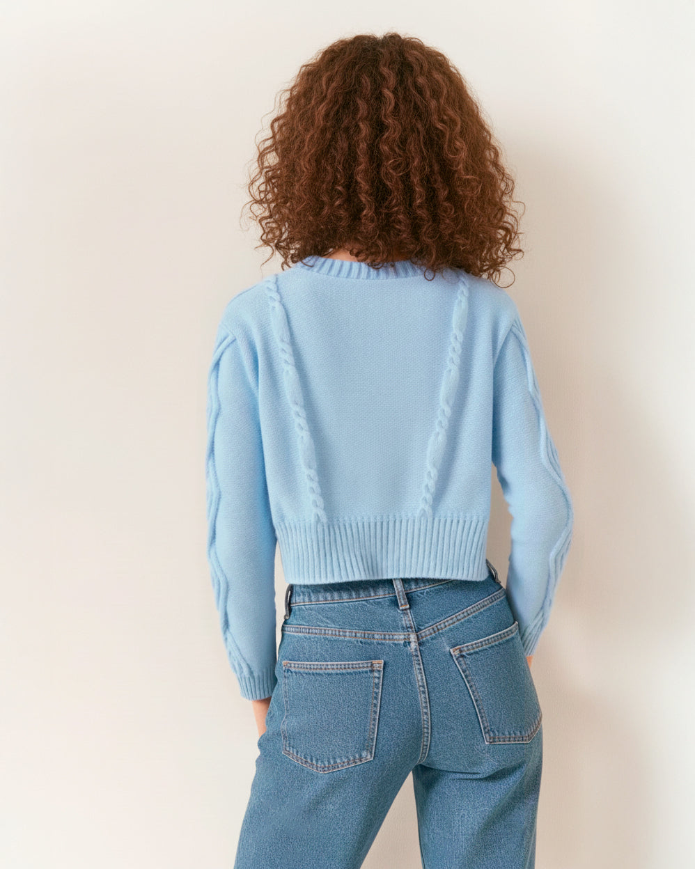 The Sylvie Cherry Crop Sweater