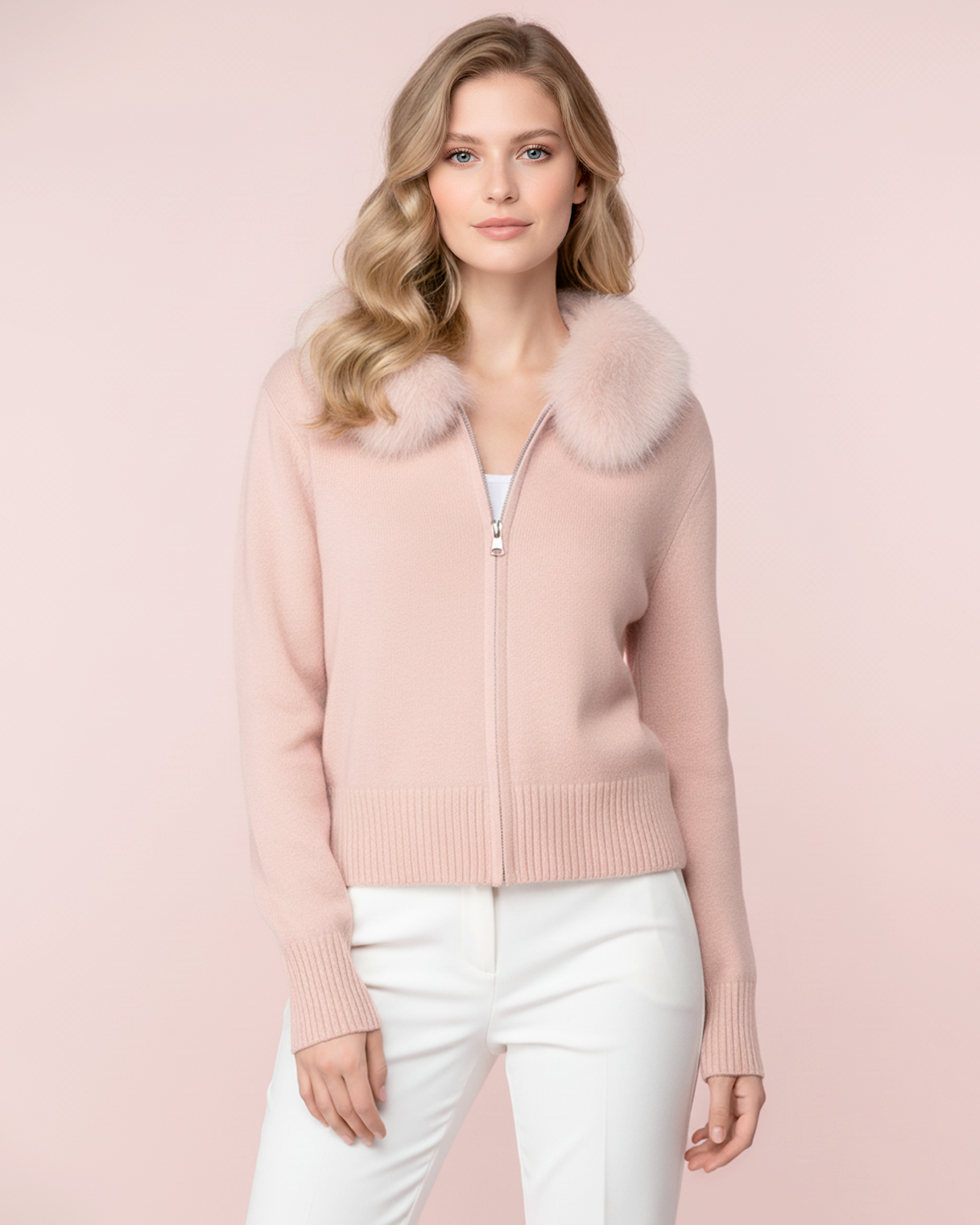 The Virginia Faux Fur Hood Jacket